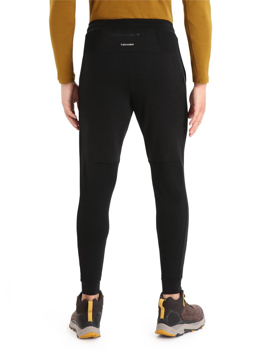 Men's Icebreaker ZoneKnit™ Merino Jogger Black | CA 1804UZGT